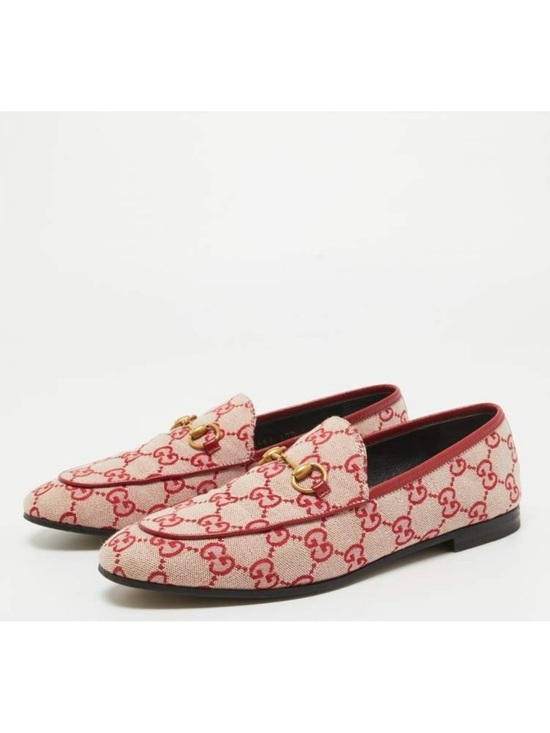 Gucci Shoes - Gucci Jordaan Horsebit GG Canvas Loafers